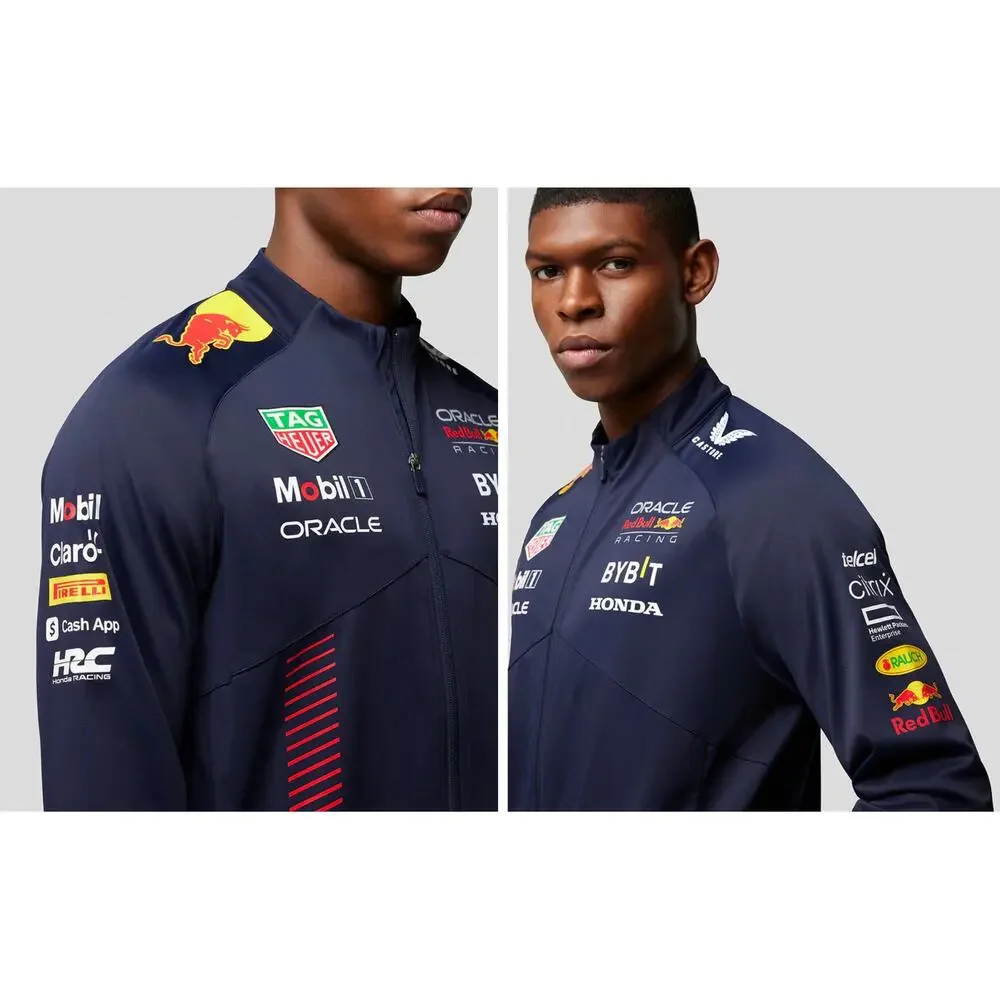 Castore Oracle Red Bull Racing F1 Team Soft Shell Jacket Mens Large New Blue - Picture 2 of 15